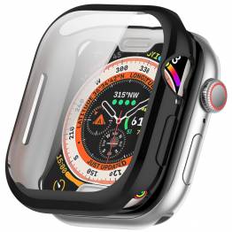 Zacht en beschermend hoesje en schermfolie voor Apple Watch 10 - 42mm - Zwart