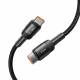 Tech-Protect UltraBoost Evo geweven USB-C kabel 100W PD oplaadkabel - Zwart - 3m