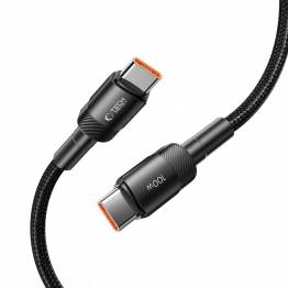  Tech-Protect UltraBoost Evo geweven USB-C kabel 100W PD oplaadkabel - Zwart - 3m