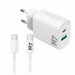 M7 Apple Watch opladerpakket - 1 meter USB-kabel + dubbele oplader