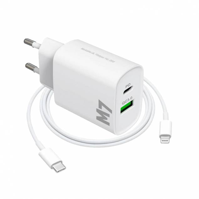 MFi USB-C til Lightning og en 18W oplader til iPhone