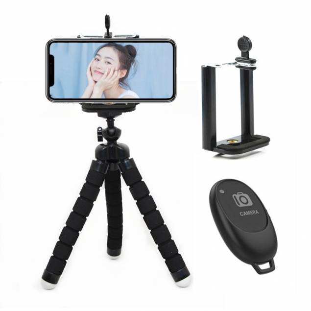 Tripod med iPhone holder