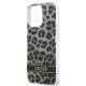 Guess GUHCP13LHSLEOK iPhone 13 Pro / 13 grå hardcase Leopard