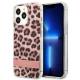 Guess GUHCP13LHSLEOP iPhone 13 Pro / 13 pink hardcase Leopard