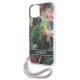 Guess GUHCP13MHFLSB iPhone 13 blå hardcase med blomsterstrop