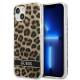 Guess GUHCP13SHSLOW iPhone 13 mini brun hardcase Leopard