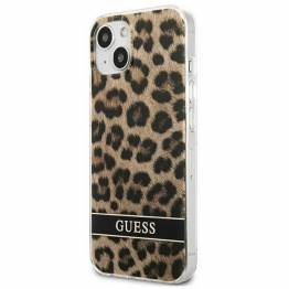  Guess GUHCP13SHSLOW iPhone 13 mini brun hardcase Leopard