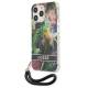 Guess GUHCP13XHFLSB iPhone 13 Pro Max blå hardcase med blomsterrem