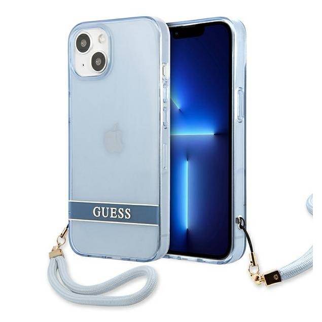 Guess iPhone 13 mini blå hardcase Translucent Stap