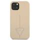 Guess iPhone 13 mini beige hardcase SaffianoTriangle Logo