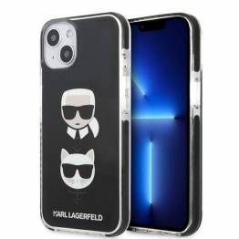 Karl Lagerfeld iPhone 13 mini hardcase sort Karl & Choupette Head