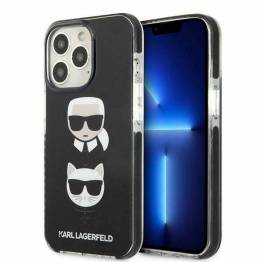 Karl Lagerfeld iPhone 13 Pro Max hardcase sort Karl&Choupette Head