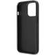 Guess iPhone 13 Pro / 13 sort hardcase 4G trekantlogo med kortplads