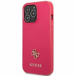  Guess Saffiano 4G cover til iPhone 13 Pro / 13 - pink