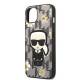 Karl Lagerfeld Flower Ikonik Karl cover til iPhone 13 mini - grå