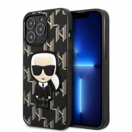 Karl Lagerfeld iPhone 13 Pro / 13 hardcase sort Monogram Ikonik Patch