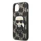 Karl Lagerfeld iPhone 13 hardcase sort Monogram Ikonik Patch