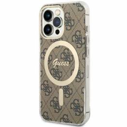 Guess iPhone 13 Pro / 13 brun hardcase 4G MagSafe