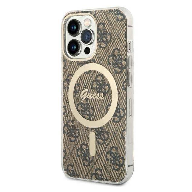 Guess iPhone 13 Pro / 13 brun hardcase 4G MagSafe