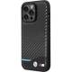 Case BMW iPhone 13 Pro / 13 sort hardcase læder Carbon