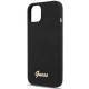 Guess iPhone 13 sort hardcase silikone script guld logo