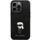 Karl Lagerfeld cover til iPhone 13 Pro / 13 - sort silikone Ikonik metal-pin