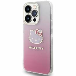  Hello Kitty IML Gradient Electrop Kitty Head cover til iPhone 13 Pro / 13 - pink