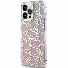  Hello Kitty IML Gradient Electrop Trængt Kitty Cover til iPhone 13 Pro Max - Pink