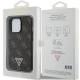 Guess 4G trekantet metallogo cover til iPhone 13 Pro / iPhone 13 - sort