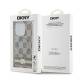 DKNY IML Ternet Mono Mønster & Med striber MagSafe-cover til iPhone 13 Pro / 13 - beige