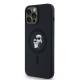 Karl Lagerfeld Silikone Karl&Choupette MagSafe-cover til iPhone 13 Pro / 13 - sort