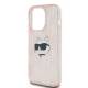 Karl Lagerfeld IML Choupette Head- og monogram cover til iPhone 13 Pro Max - pink