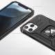 Wozinsky Ring Armor Cover med Kickstand Robust Covers til iPhone 13 i rosaguld