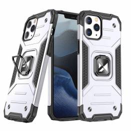 Wozinsky Ring Armor Cover med Kickstand Tough Rugged til iPhone 13 Pro sølv