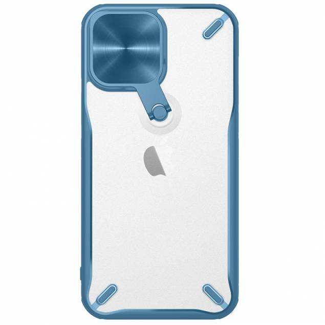 Nillkin Cyclops Cover holdbar cover med kamera-cover og foldestativ til iPhone 13 Pro blå