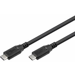 Goobay USB-C kabel 100W PD - USB4 - 40 Gbit/s - 2m - Zwart