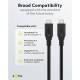 Goobay USB-C kabel 100W PD - USB4 - 40 Gbit/s - 2m - Zwart