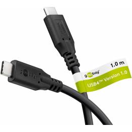  Goobay USB-C kabel 100W PD - USB4 - 40 Gbit/s - 2m - Zwart