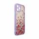 iPhone 12 Pro hoesje met bloemen - Paars