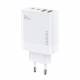 Dudao GaN 65W PD lader 2x USB-C / 2x USB - Wit