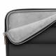 Puffy MacBook 13-14" sleeve met accessoirevak en kleine accessoiretas - Zwart