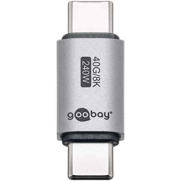 USB-C 4.0 adapter mannelijke naar mannelijke - 240W / 40Gbps / 8K