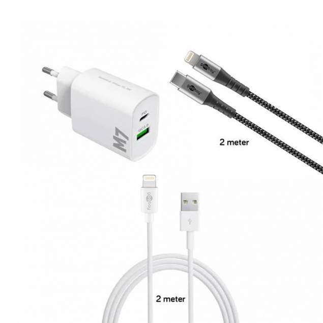 MFi USB-C til Lightning og en 18W oplader til iPhone