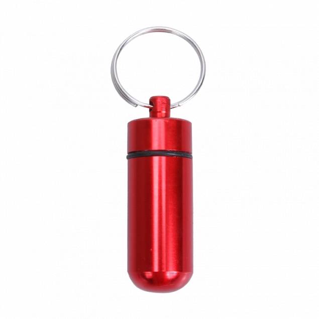 Waterdichte container voor pillen of geocaching (bison) - Rood