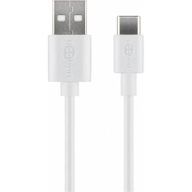 GooBay USB-C naar USB 2.0 kabel - 2 meter - Wit GooBay USB-C naar USB 2.0 kabel - 2 meter - Wit