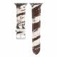 Kunstleer band met dierenpatroon voor Apple Watch 38/40/41/42mm - Paard