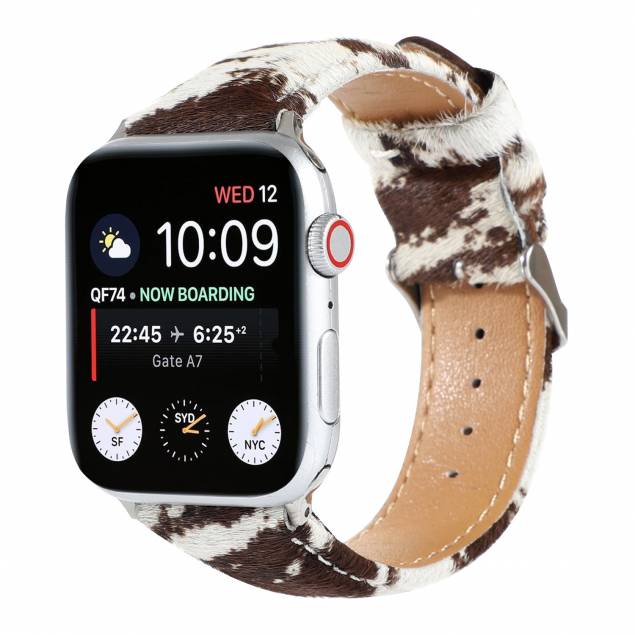 Kunstleer band met dierenpatroon voor Apple Watch 38/40/41/42mm - Paard Kunstleer band met dierenpatroon voor Apple Watch 38/40/41/42mm - Paard
