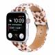 Kunstlederen band met dierenpatroon voor Apple Watch 44/45/46/49mm - Luipaard