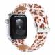 Kunstlederen band met dierenpatroon voor Apple Watch 44/45/46/49mm - Luipaard