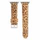 Kunstleder band met dierenprint voor Apple Watch 44/45/46/49mm - Cheetah